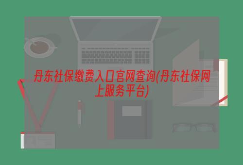 丹东社保缴费入口官网查询(丹东社保网上服务平台)