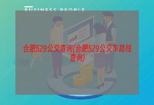 合肥529公交查询(合肥529公交车路线查询)