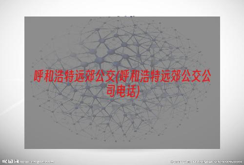 呼和浩特远郊公交(呼和浩特远郊公交公司电话)