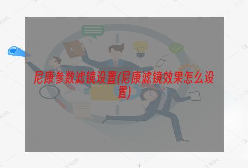 尼康参数滤镜设置(尼康滤镜效果怎么设置)