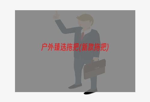 户外臻选拖把(新款拖把)