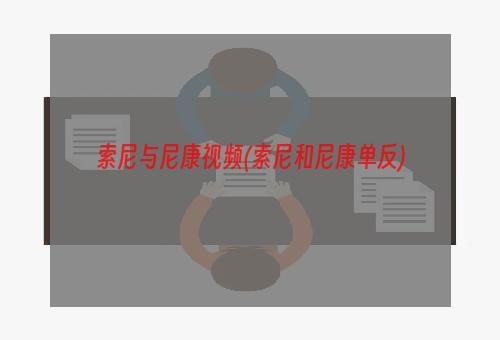 索尼与尼康视频(索尼和尼康单反)