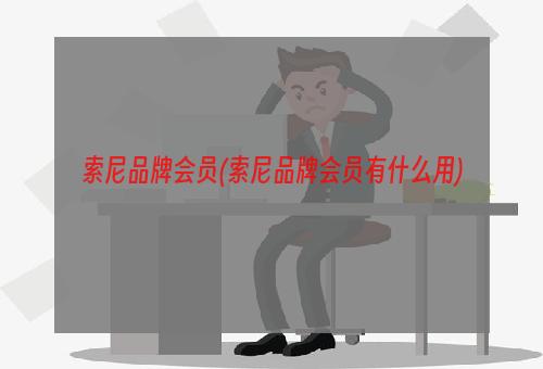 索尼品牌会员(索尼品牌会员有什么用)