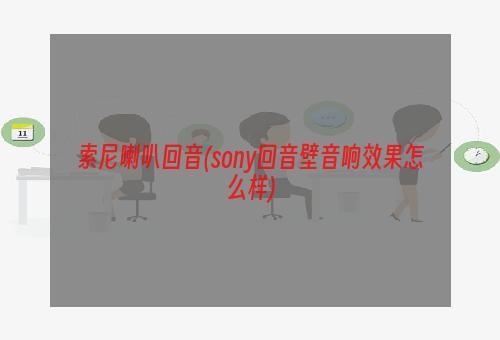 索尼喇叭回音(sony回音壁音响效果怎么样)