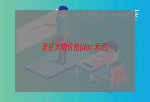 索尼大炮价格(dac 索尼)