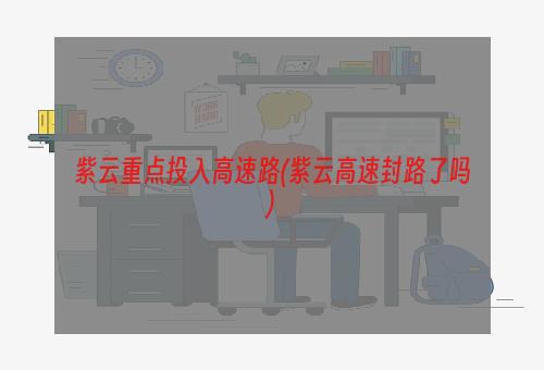 紫云重点投入高速路(紫云高速封路了吗)