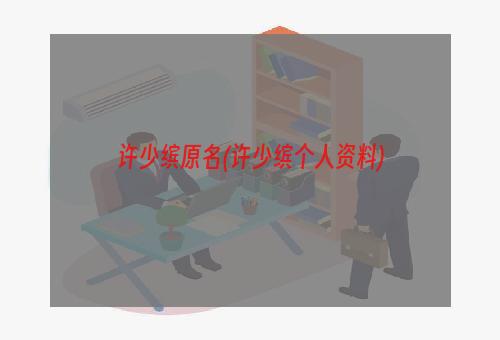 许少缤原名(许少缤个人资料)