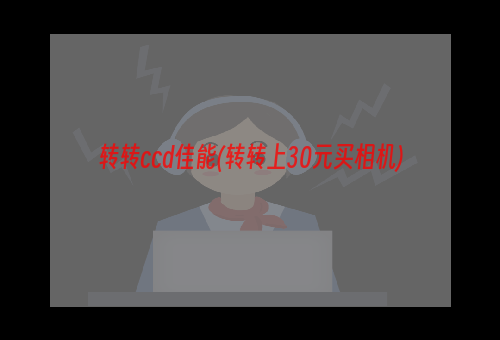 转转ccd佳能(转转上30元买相机)