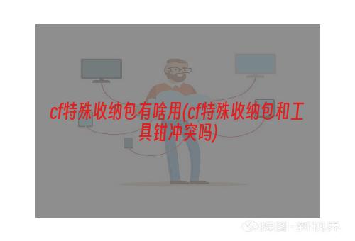 cf特殊收纳包有啥用(cf特殊收纳包和工具钳冲突吗)