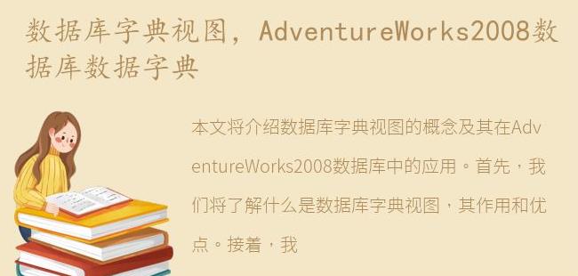 AdventureWorks2008数据库数据字典(adventureworks是什么数据库)