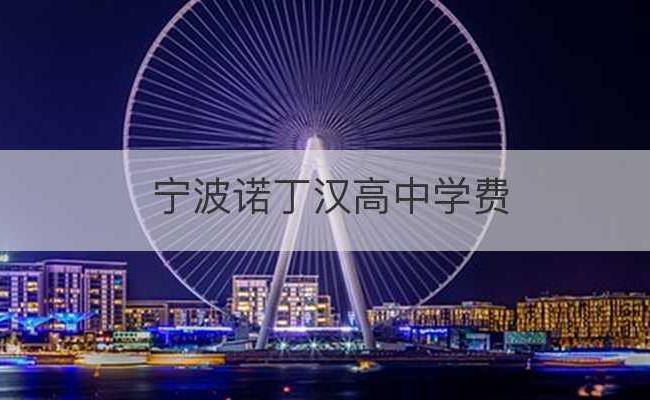 宁波诺丁汉高中学费(宁波诺丁汉中学公办班收费多少)