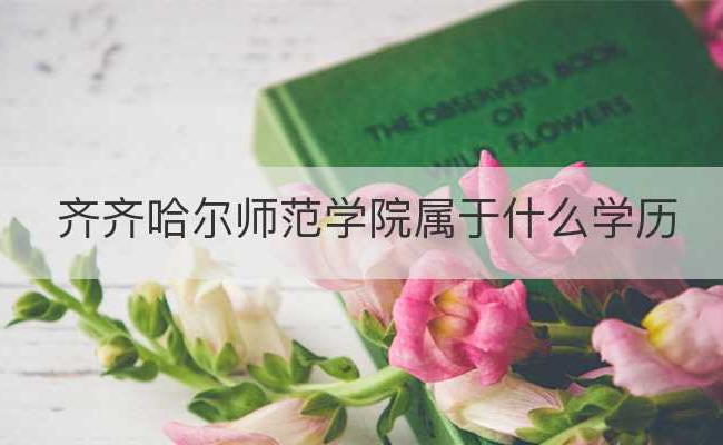 齐齐哈尔师范学院属于什么学历(高等教育自学考试属于什么学历)