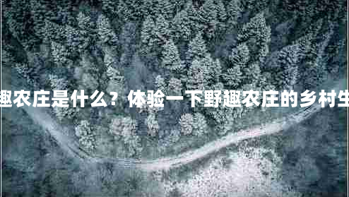 野趣农庄是什么？体验一下野趣农庄的乡村生活