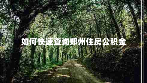 如何快速查询郑州住房公积金（详细步骤来袭）