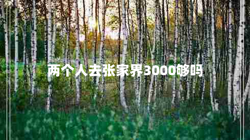 两个人去张家界3000够吗（二个人去张家界多少钱）