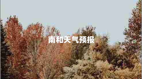 南和天气预报（南和天气预报2345）