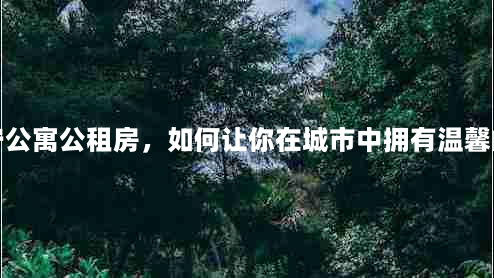 馨宁公寓公租房，如何让你在城市中拥有温馨的家