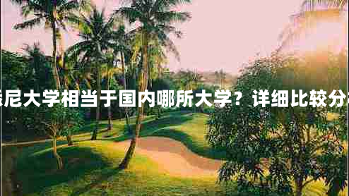 悉尼大学相当于国内哪所大学？详细比较分析