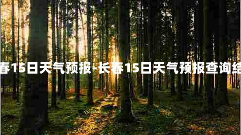 长春15日天气预报-长春15日天气预报查询结果