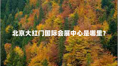 北京大红门国际会展中心是哪里？