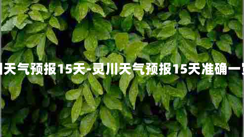 灵川天气预报15天-灵川天气预报15天准确一览表