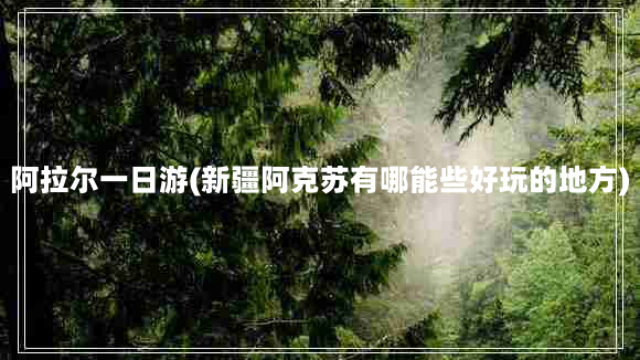 阿拉尔一日游(新疆阿克苏有哪能些好玩的地方)