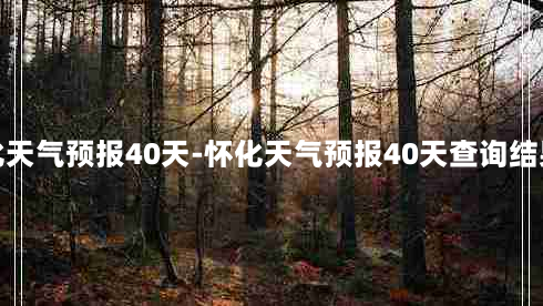 怀化天气预报40天-怀化天气预报40天查询结果表