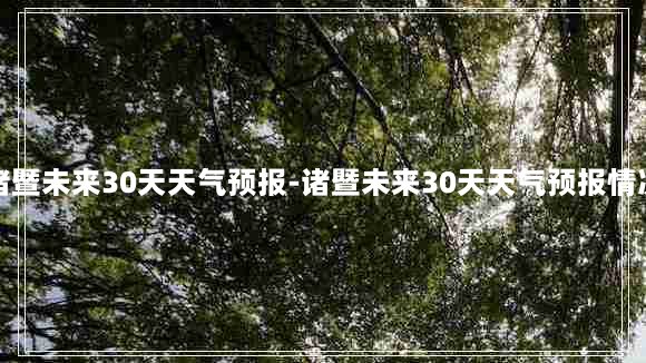 诸暨未来30天天气预报-诸暨未来30天天气预报情况