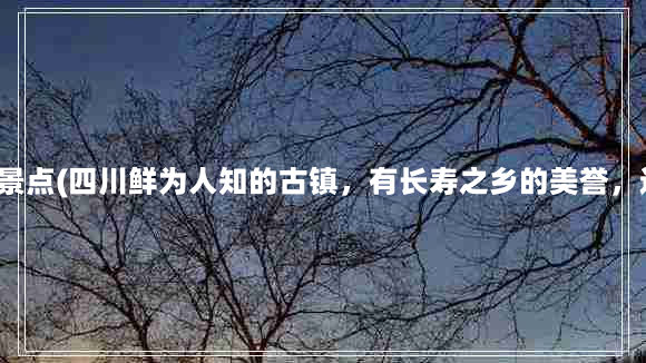 水磨古镇有什么景点(四川鲜为人知的古镇，有长寿之乡的美誉，这是什么地方？)