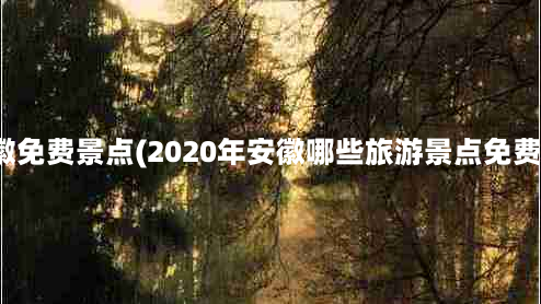 安徽免费景点(2020年安徽哪些旅游景点免费？)