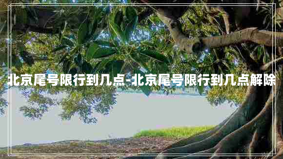 北京尾号限行到几点-北京尾号限行到几点解除