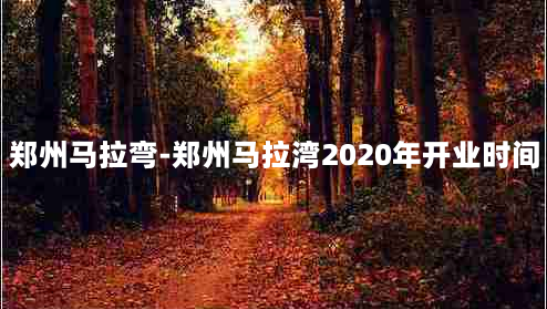 郑州马拉弯-郑州马拉湾2020年开业时间