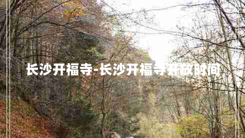 长沙开福寺-长沙开福寺开放时间