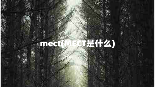 mect(MECT是什么)