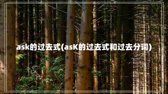 ask的过去式(asK的过去式和过去分词)