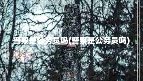 警察是公务员吗(警察是公务员吗)