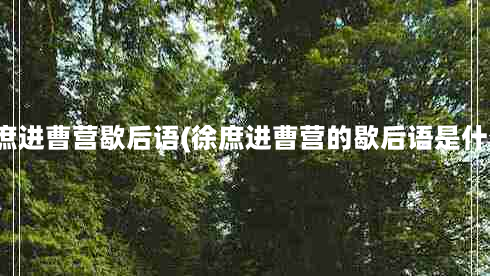 徐庶进曹营歇后语(徐庶进曹营的歇后语是什么)