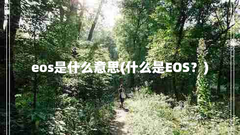 eos是什么意思(什么是EOS？)