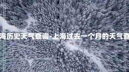 上海历史天气查询-上海过去一个月的天气查询