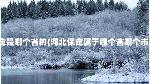 保定是哪个省的(河北保定属于哪个省哪个市？)