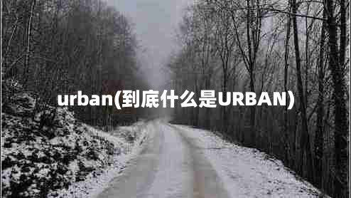 urban(到底什么是URBAN)