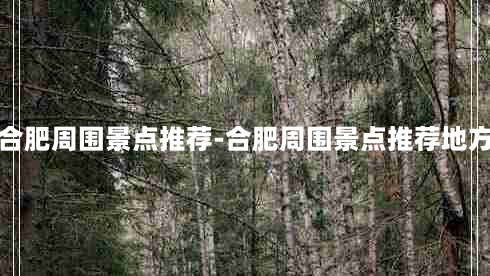 合肥周围景点推荐-合肥周围景点推荐地方