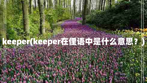 keeper(keeper在俚语中是什么意思？)