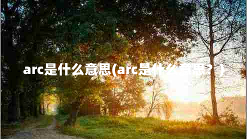 arc是什么意思(arc是什么意思？)