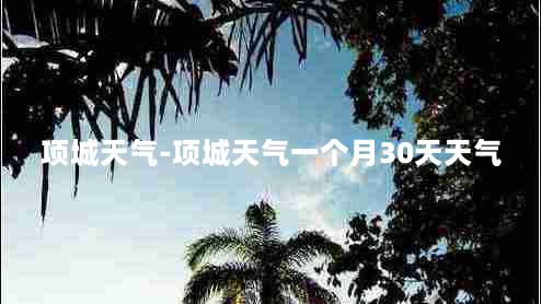 项城天气-项城天气一个月30天天气