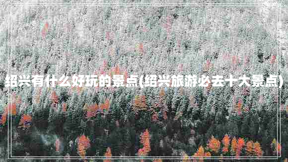 绍兴有什么好玩的景点(绍兴旅游必去十大景点)