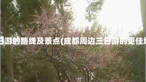 成都周边3日游的路线及景点(成都周边三日游的更佳地方在哪里)