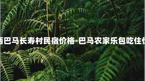 广西巴马长寿村民宿价格-巴马农家乐包吃住价格