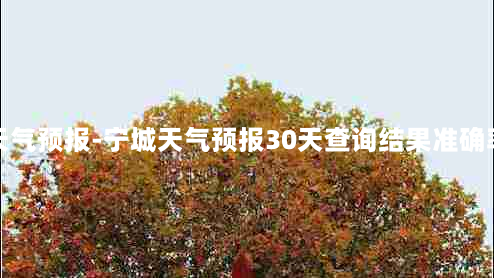 宁城天气预报-宁城天气预报30天查询结果准确率高吗