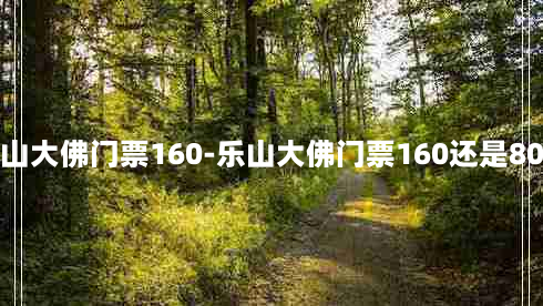 乐山大佛门票160-乐山大佛门票160还是80元